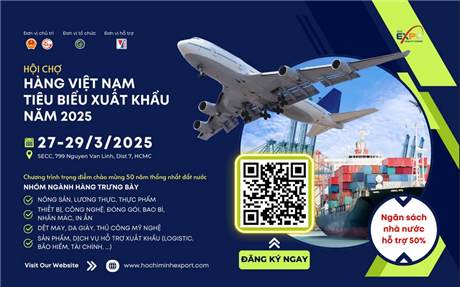 Hội chợ hàng Việt Nam tiêu biểu xuất khẩu năm 2025